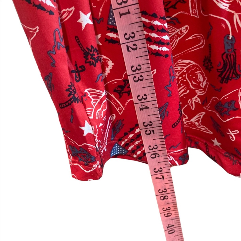 Columbia Red Patterned Women's Dress - Picture 3 of 4